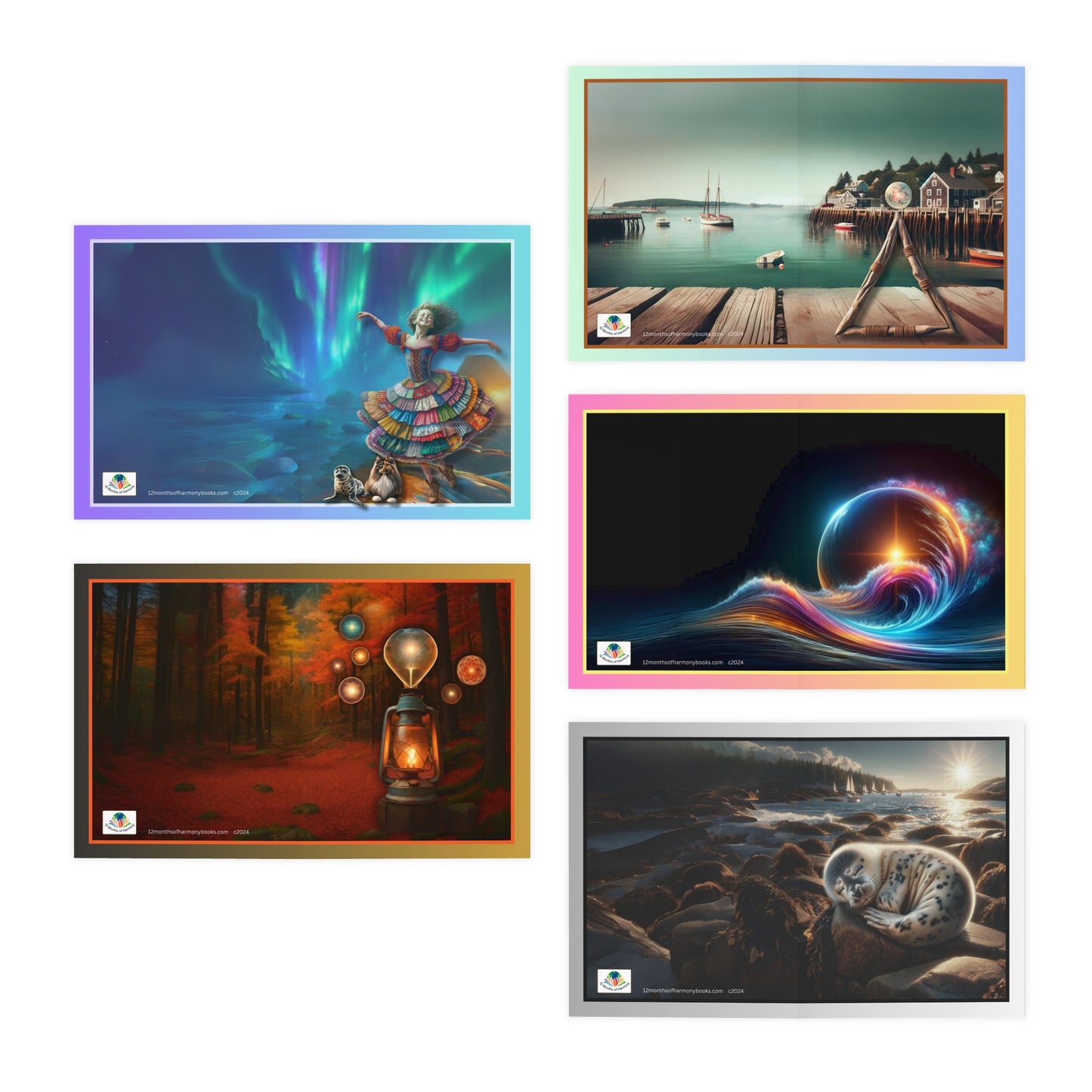 Multi-Design Greeting Cards (5-Pack)