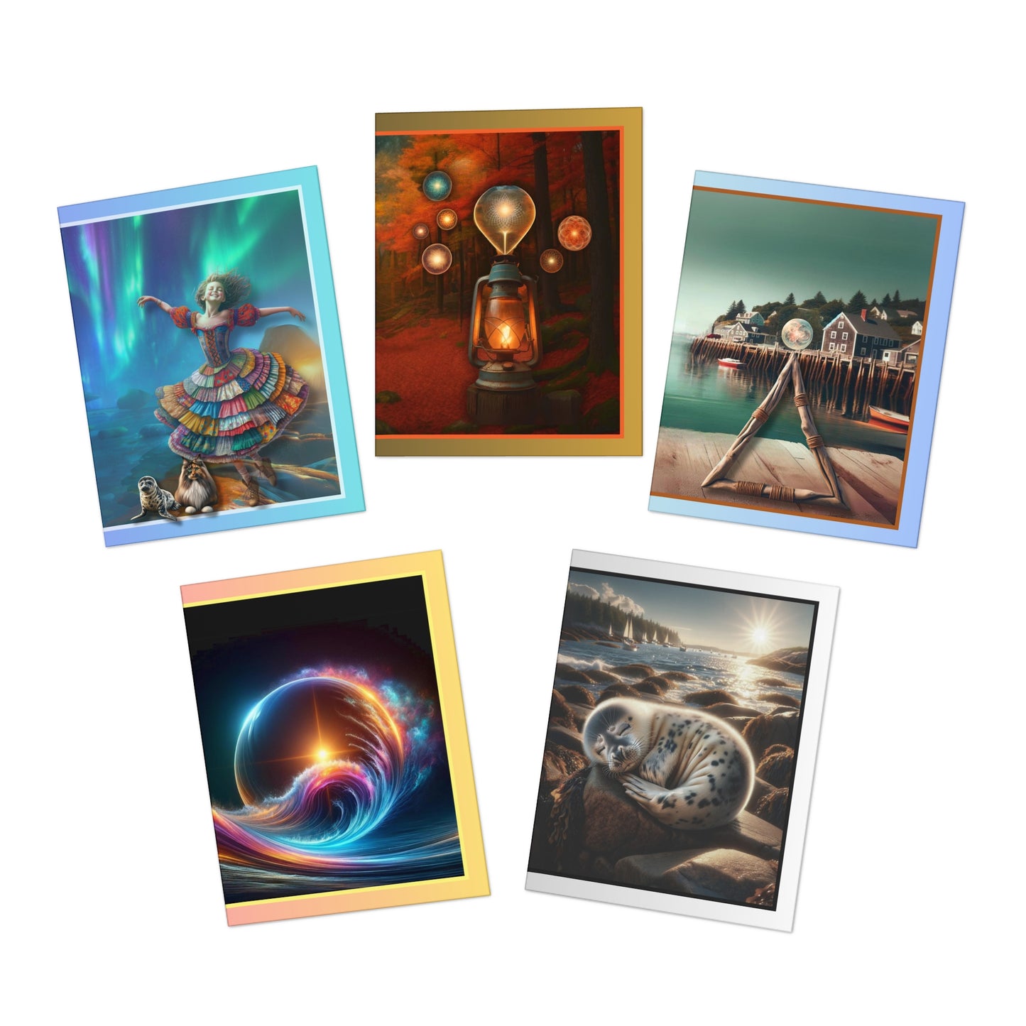 Multi-Design Greeting Cards (5-Pack)